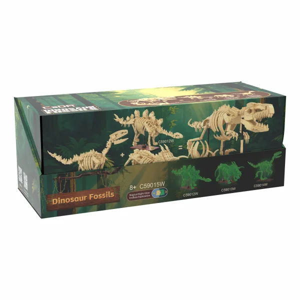 Tray of 3 Dinosaur Eggs with Stegosaurus - Triceratops & Velociraptor &mdash; image 4 of 10