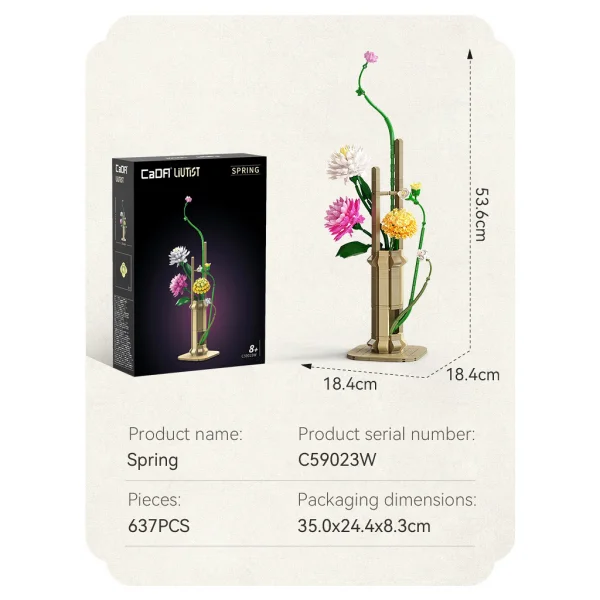 Oriental Floral Art: Spring - 613 pcs &mdash; image 4 of 4