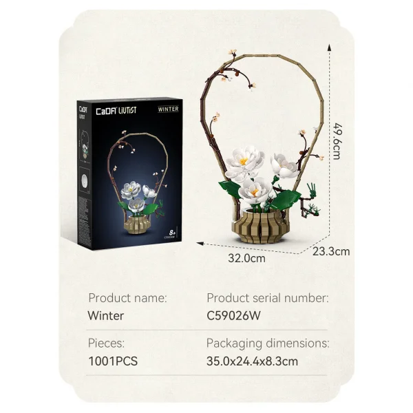 Oriental Floral Art: Winter - 990 pcs — image 7 of 7