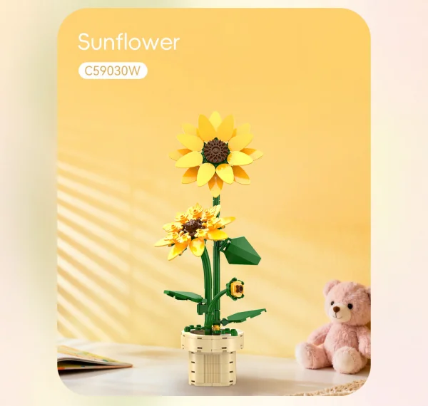 Sunflower Building Block Planter - 187 pcs — image 3 of 7