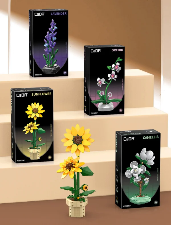 Lavender Building Block Planter - 205 pcs