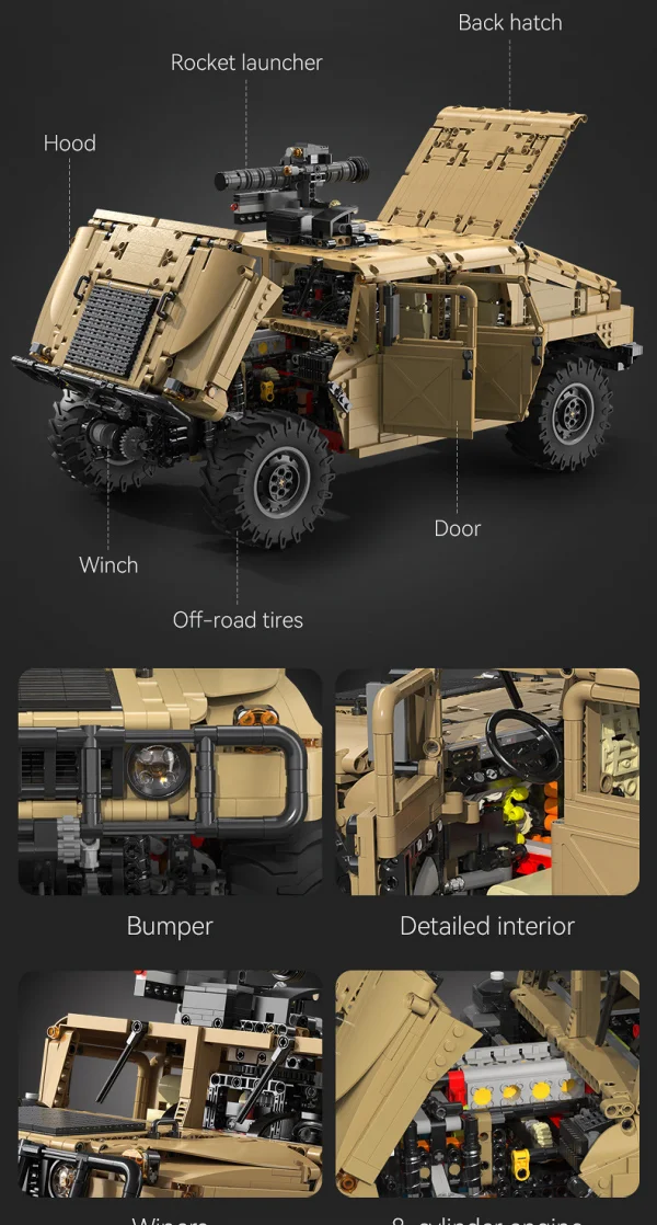 1:8 HUMVEE - 3935 pcs
