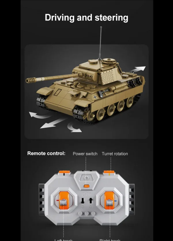 Panther Tank - 907pcs