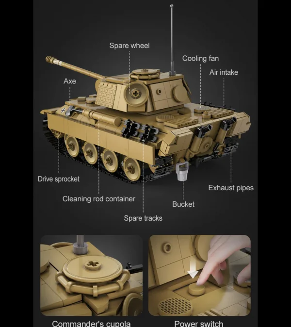 Panther Tank - 907pcs