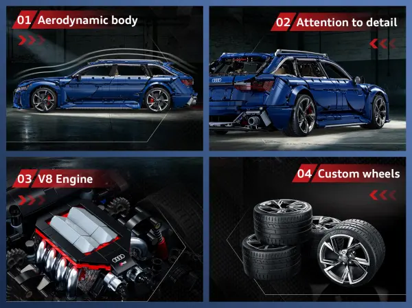 Audi 1:8 RS 6 Avant (2019) - 4663 pcs — image 5 of 15
