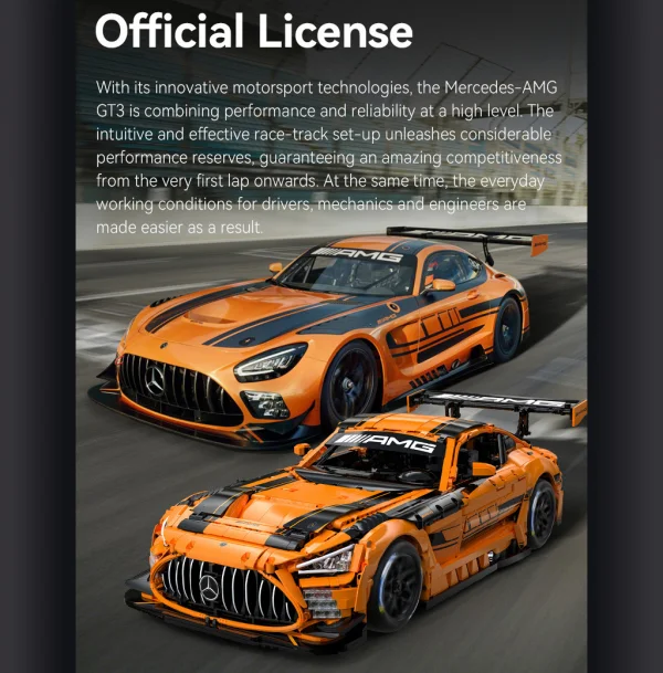CaDa 1:8 Mercedes-AMG GT3 - 5466 pcs