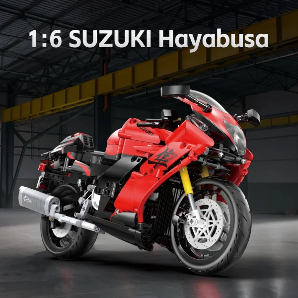 1:6 Suzuki Hayabusa Motorbike - 1043 pcs — image 7 of 12