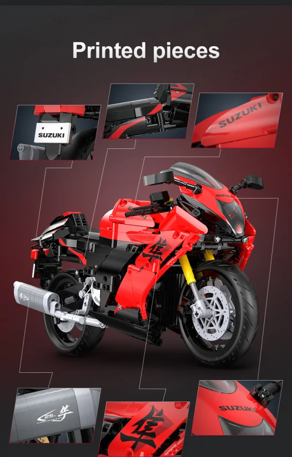 1:6 Suzuki Hayabusa Motorbike - 1043 pcs — image 2 of 12