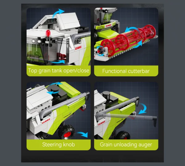 CLAAS Dominator 370 Combine Harvester - 348 pcs &mdash; image 11 of 14
