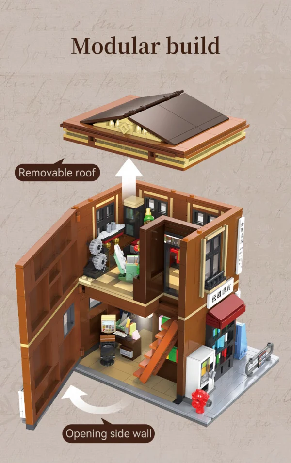 Japanese Bookshop Building - 1292 pcs