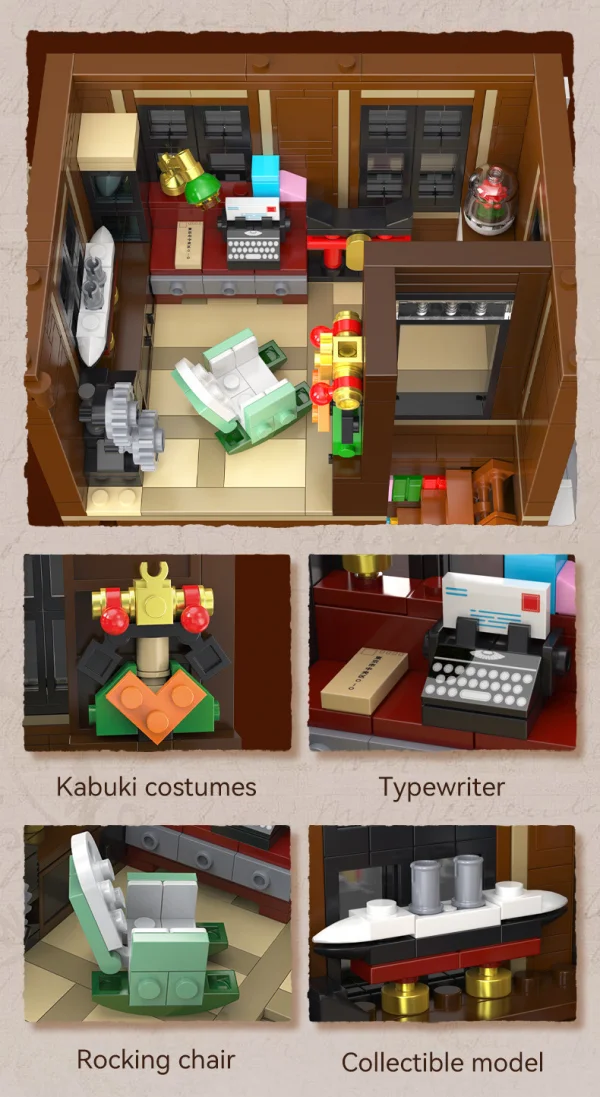 Japanese Bookshop Building - 1292 pcs