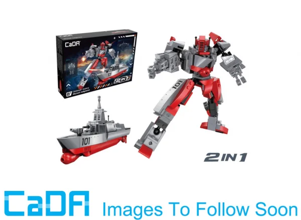 Sky Razor 2-in-1 Mecha Robot Ship - 303 pcs