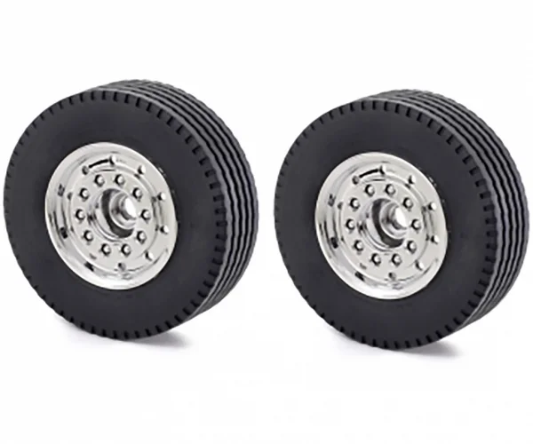 Tamiya Front Wheel Wide Chrome (2)