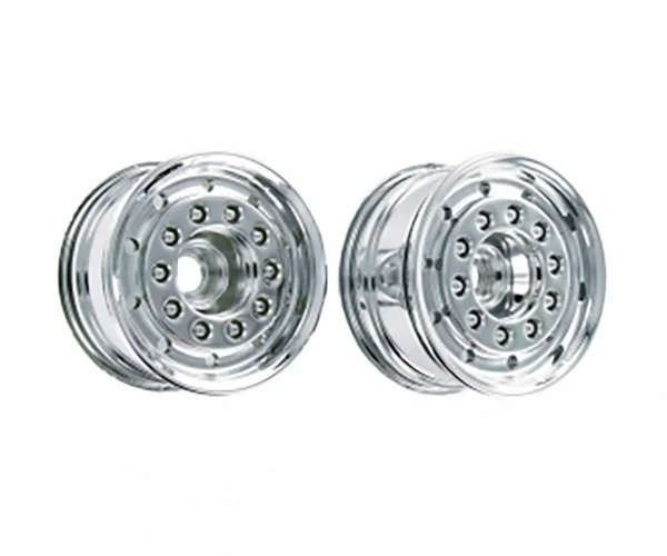Tamiya Front Wheel Wide Chrome (2)