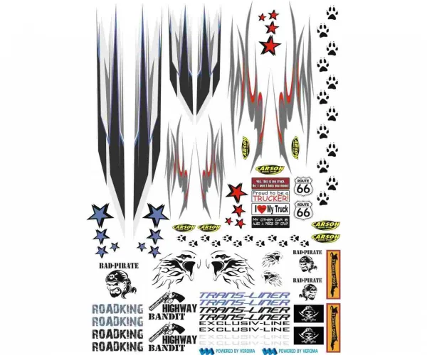 Tamiya Truck Sticker Strip