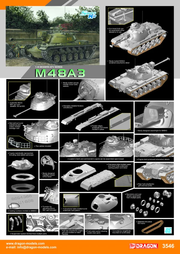 Dragon 1/35 M48A3 (Smart Kit) — image 2 of 2