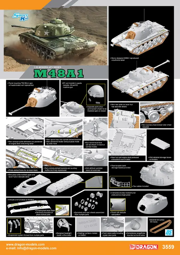 Dragon 1/35 M48A1 (Smart Kit) — image 8 of 16