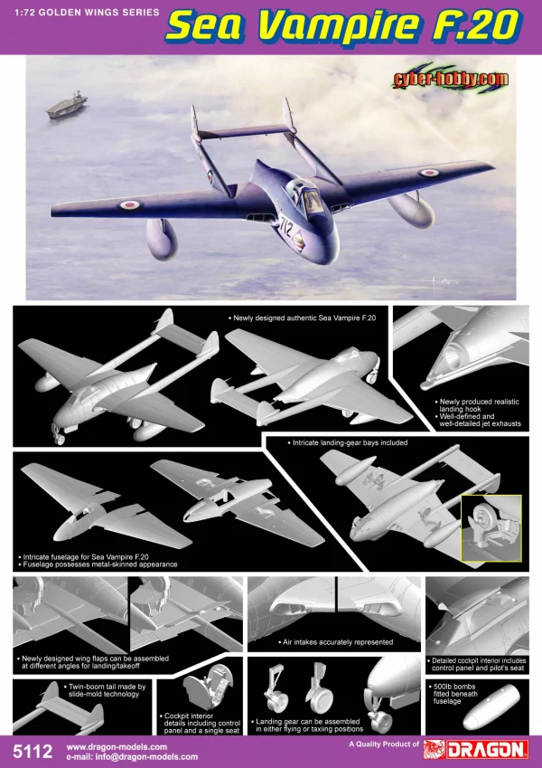 Dragon Ch Sea Vampire F.20 1:72