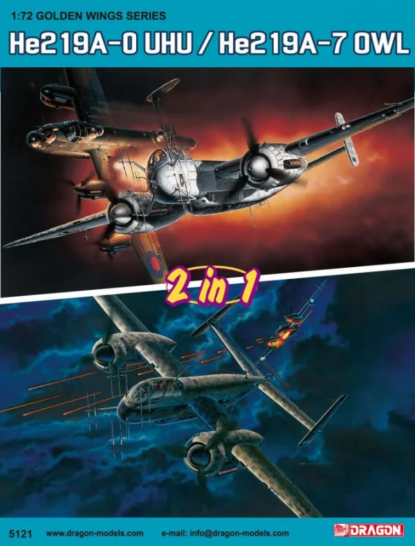 Dragon He219A-0 Uhu/He219A-7 Owl(2 In 1) — image 2 of 2