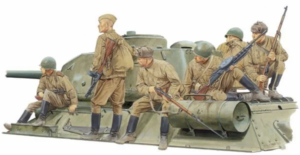 Dragon Soviet Infantry Tank Riders X 6 — image 2 of 3