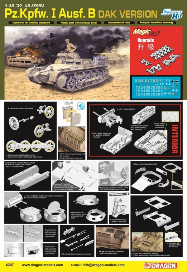 Dragon 1/35 Pz.Kpfw.I Ausf.B DAK Version					