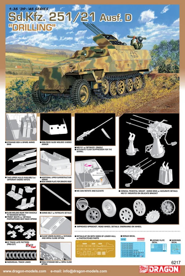 Dragon Sd.Kfz 251/21 Ausf D Schutze Disc