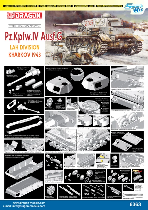 Dragon 1/35 Pz.Kpfw.IV Ausf G LAH Division Kharkov 1943 — image 2 of 2
