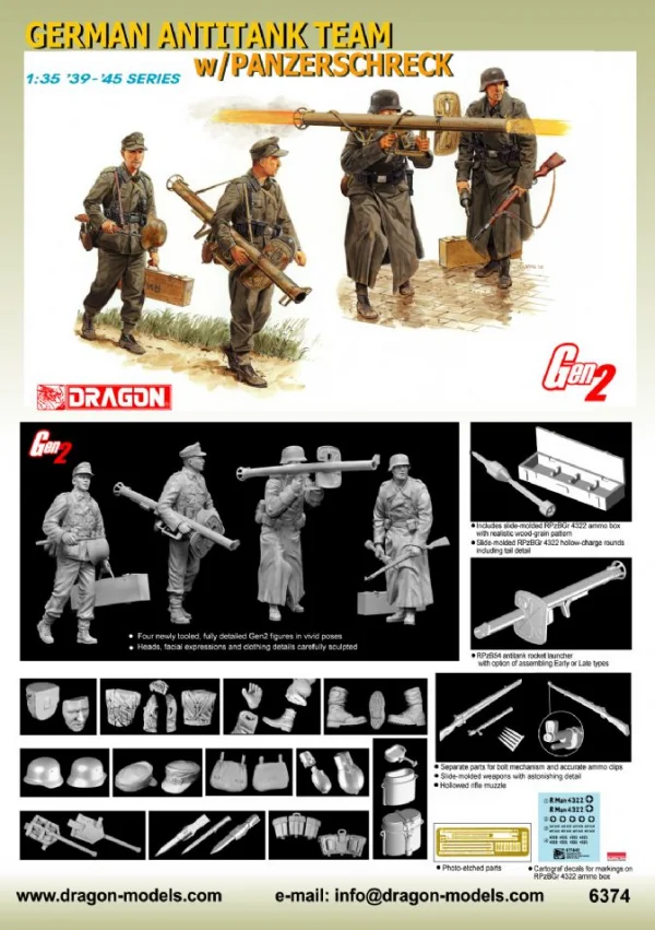 Dragon 1/35 Panzerschreck Teams 1944