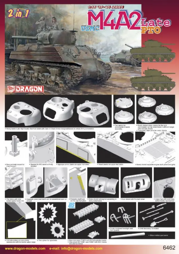 Dragon 1/35 US Marines M4A2(W) Pto — image 3 of 3