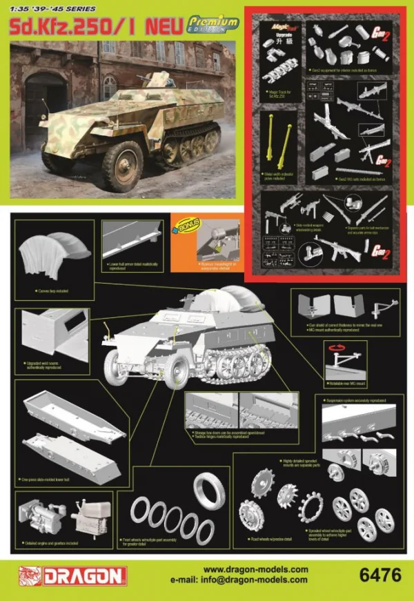 Dragon 1/35 Sd.Kfz.250/1 NEU (Premium Edition)					