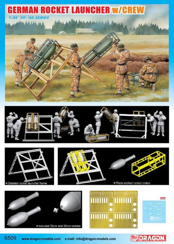 Dragon 1/35 German Rocket Launcher W/Crew