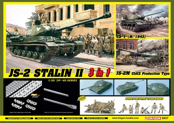 Dragon 1/35 Js-2 Stalin Ii(3In1)+Soviet
