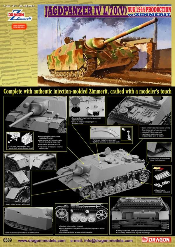 Dragon 1/35 Jagdpanzer IV L/70(V) Aug 1944