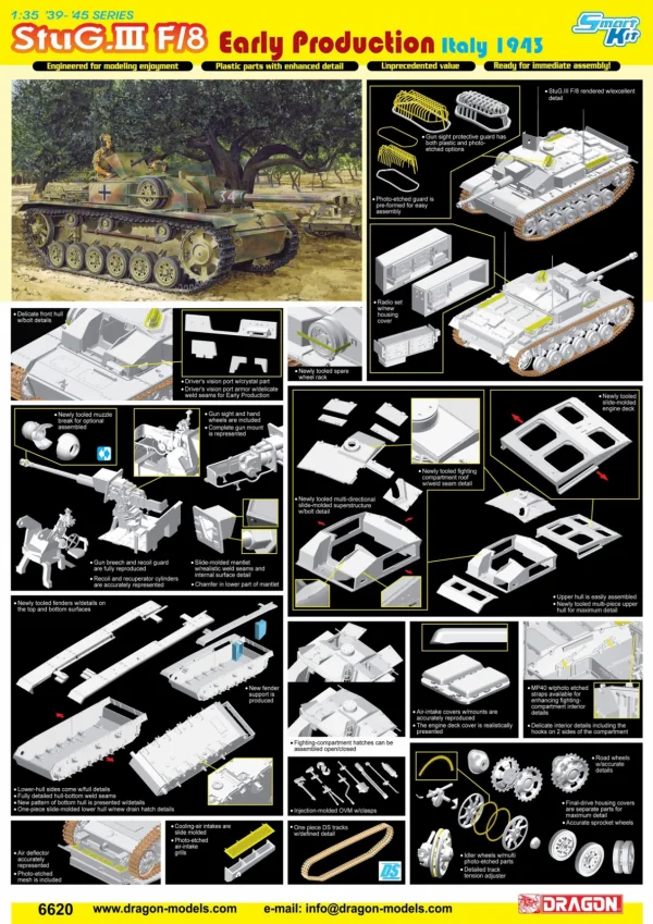 Dragon 1/35 Stug III Ausf F/8 Early Prod