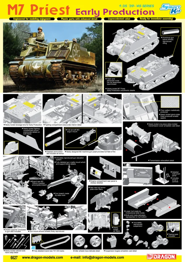 Dragon 1/35 M7 Priest Early Production — image 2 of 3