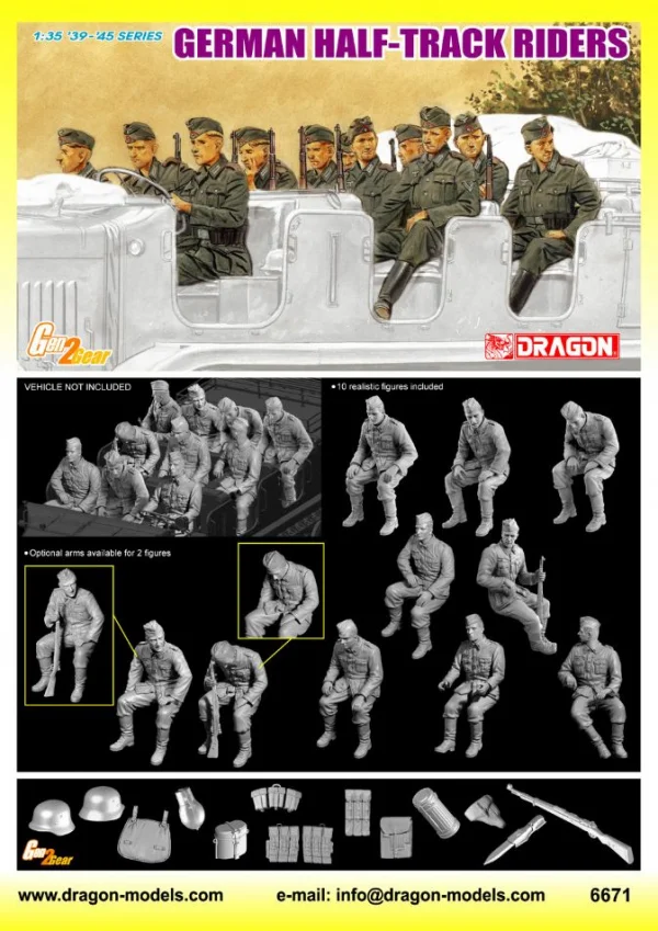 Dragon 1/35 German Half Track Riders