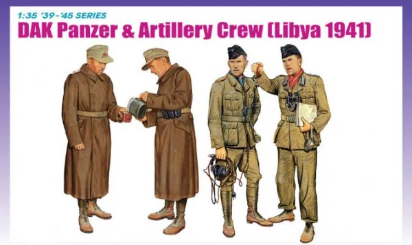 Dragon 1/35 Dak Panzer + Artillery Crew