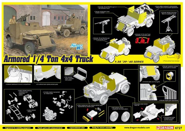 Dragon 1/35 Armored 1/4 Ton 4X4 Truck