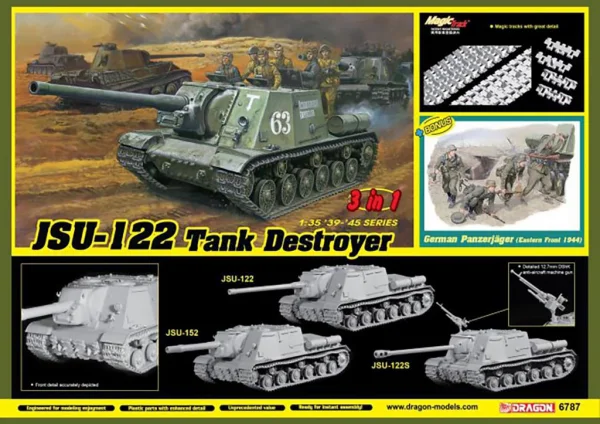 Dragon 1/35 Jsu-122 Vs Panzerjager(3 In 1)
