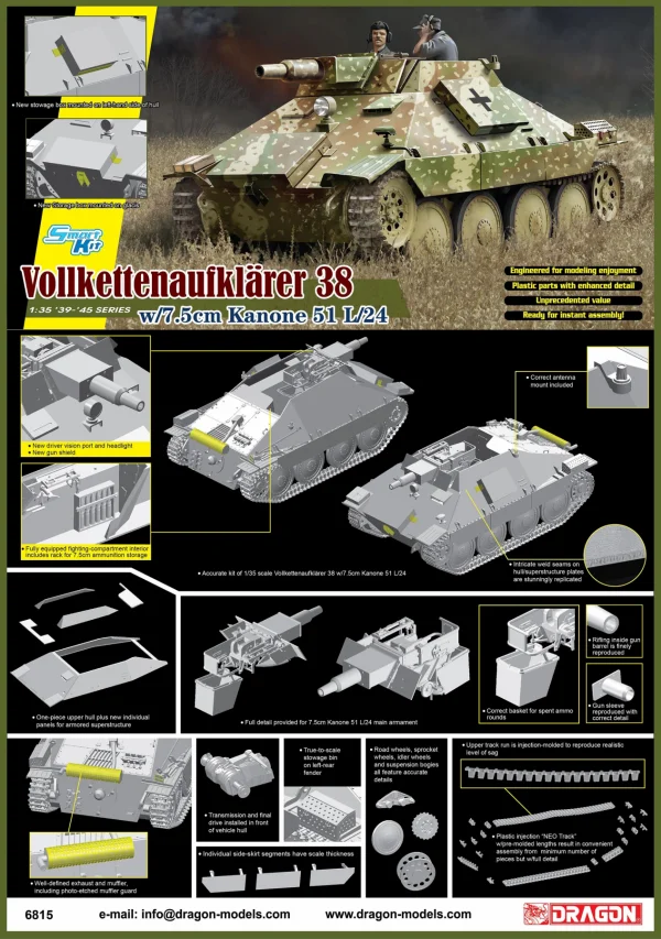 Dragon 1/35 Vollkettenaufklaerer 38