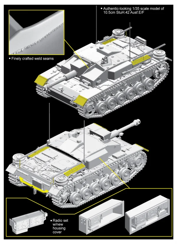 Dragon 1/35 10.5Cm Stuh.42 Ausf.E/F