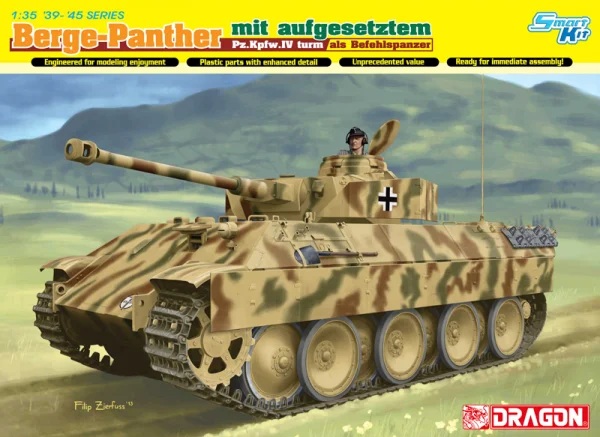 Dragon 1/35 Bergepanther Mit Aufgesetztem
