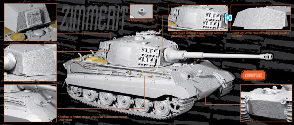 Dragon Sd.Kfz182 Kingtiger Henschel Zimeri — image 3 of 5