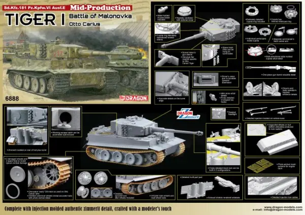 Dragon Tiger 1 Mid Production W/Zimmerit — image 2 of 2