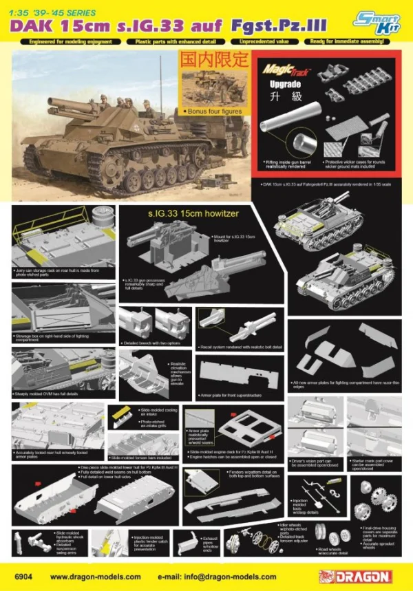 Dragon 1/35 15Cm Sig 33 Auf Fahrgestell