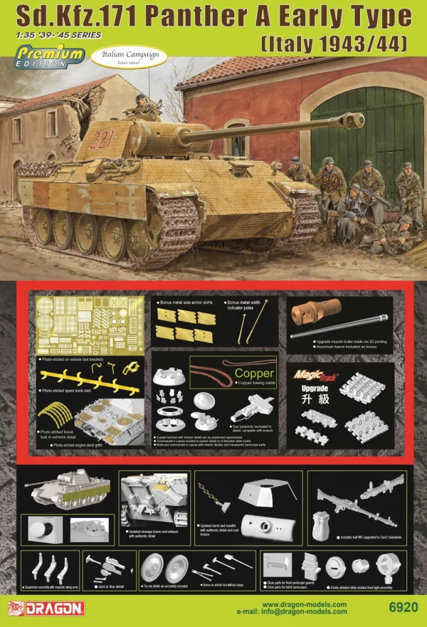 1/35 Sd.Kfz.171 Panther A Early Production (Italy 1943/44) (Premium Edition)