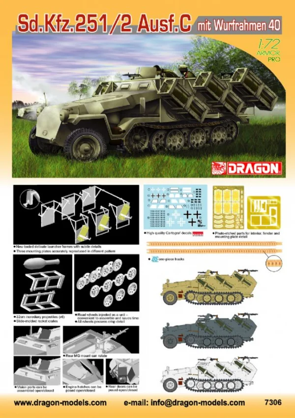 Dragon 1/72 Sdkfz.251 Ausfc Wurfrahmehn 40 — image 2 of 2