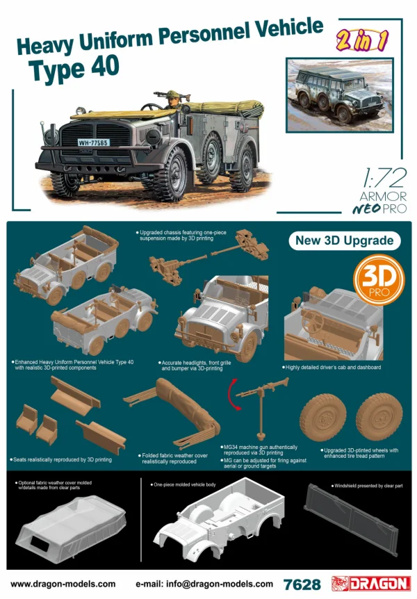 Dragon 1/72 Heavy Uniform Personnel Vehicle Type 40 — image 2 of 2