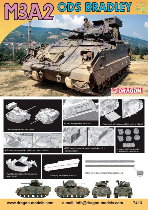 Dragon 1/72 M3A2 Ods Bradley — image 2 of 2