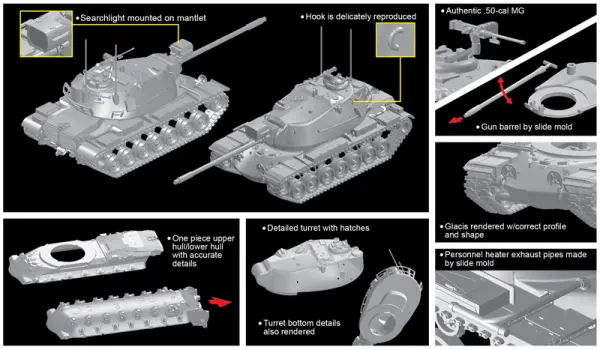 Dragon 1/72 M103A2 Heavy Tank — image 3 of 5